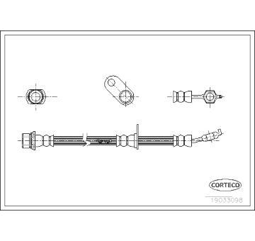 Brzdová hadice CORTECO 19033098