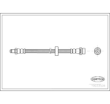 Brzdová hadice CORTECO 19033506