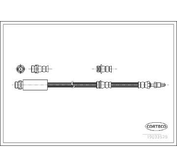 Brzdová hadice CORTECO 19033528