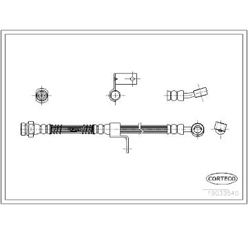 Brzdová hadice CORTECO 19033540