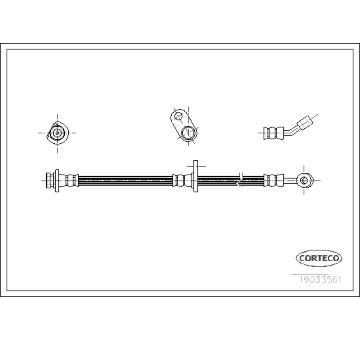 Brzdová hadice CORTECO 19033561