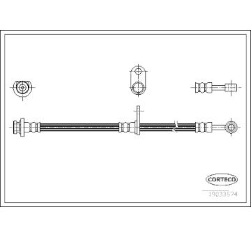 Brzdová hadice CORTECO 19033574