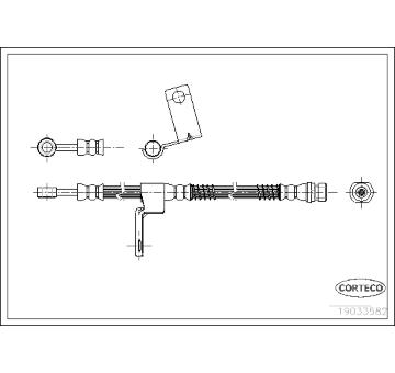 Brzdová hadice CORTECO 19033582