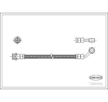 Brzdová hadice CORTECO 19033593