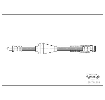 Brzdová hadice CORTECO 19034329