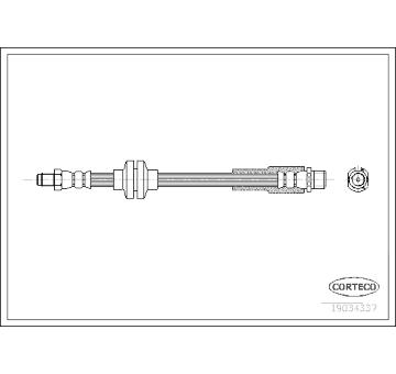 Brzdová hadice CORTECO 19034337