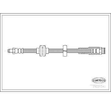 Brzdová hadice CORTECO 19034341