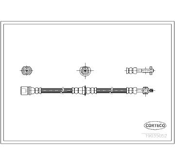 Brzdová hadice CORTECO 19035052