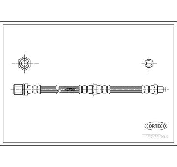 Brzdová hadica CORTECO 19035064