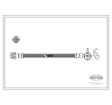 Brzdová hadica CORTECO 19035072