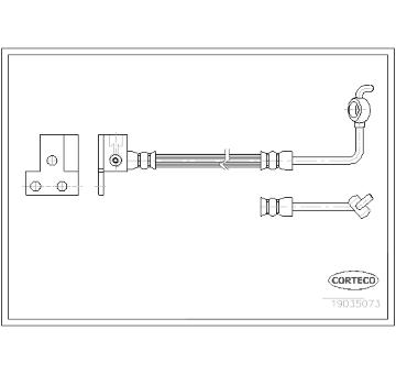 Brzdová hadice CORTECO 19035073