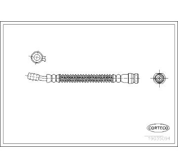 Brzdová hadice CORTECO 19035094