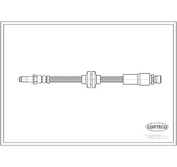 Brzdová hadice CORTECO 19035120