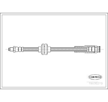 Brzdová hadice CORTECO 19035273