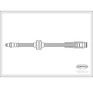 Brzdová hadice CORTECO 19035274