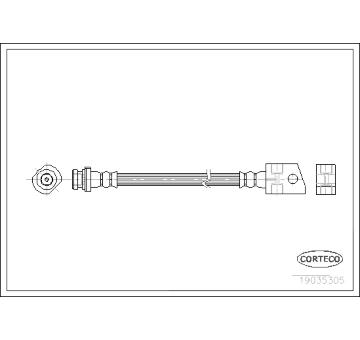 Brzdová hadice CORTECO 19035305