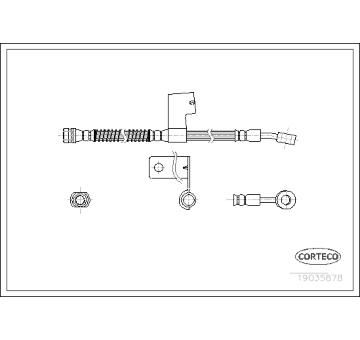 Brzdová hadice CORTECO 19035878
