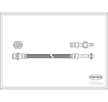Brzdová hadice CORTECO 19035895