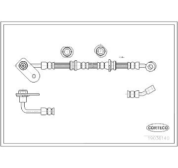 Brzdová hadice CORTECO 19036140