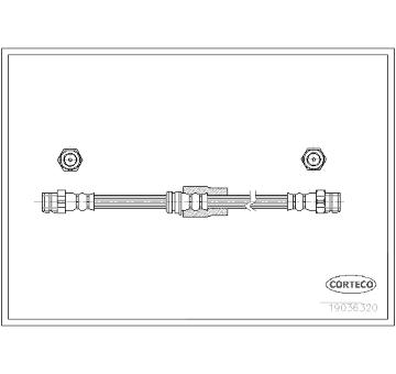 Brzdová hadice CORTECO 19036320