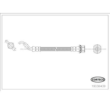 Brzdová hadica CORTECO 19036439