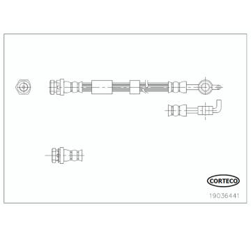 Brzdová hadice CORTECO 19036441