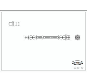 Brzdová hadica CORTECO 19036489