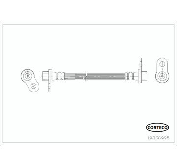 Brzdová hadica CORTECO 19036995