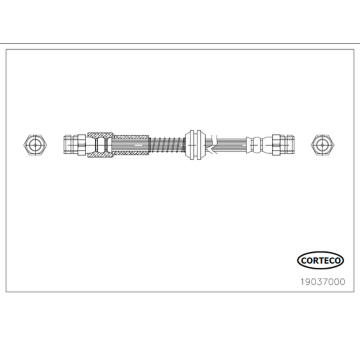 Brzdová hadice CORTECO 19037000