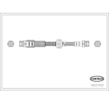 Brzdová hadice CORTECO 19037001