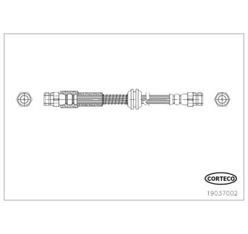 Brzdová hadice CORTECO 19037002