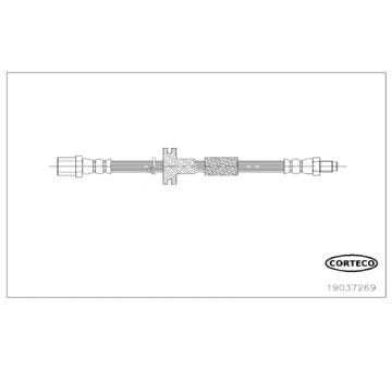 Brzdová hadica CORTECO 19037269