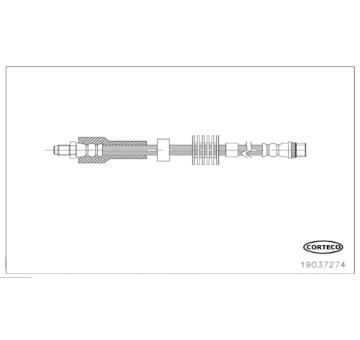Brzdová hadice CORTECO 19037274