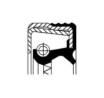 Těsnicí kroužek hřídele, náboj kola CORTECO 12014599B