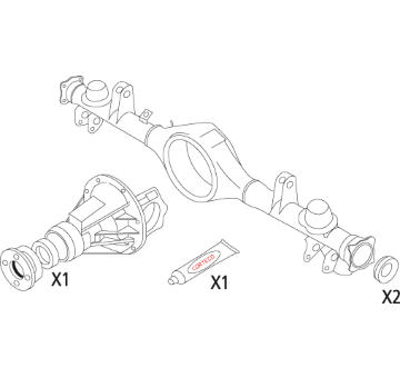 Sada těsnění, diferenciál CORTECO 19536213