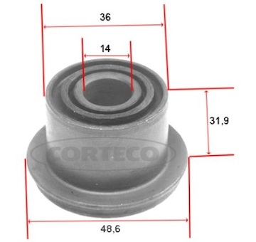 Uložení, řídicí mechanismus CORTECO 21652441