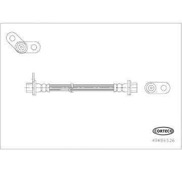 Brzdová hadice CORTECO 49486526