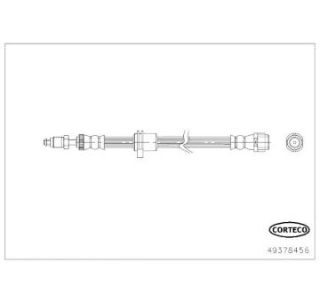 Brzdová hadica CORTECO 49378456