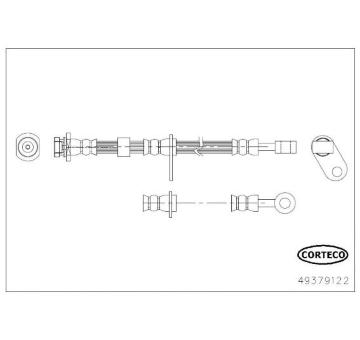 Brzdová hadice CORTECO 49379122
