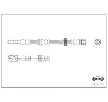 Brzdová hadice CORTECO 49394020