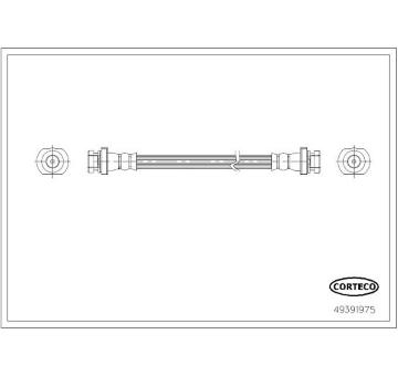Brzdová hadice CORTECO 49391975