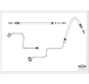 Brzdová hadice CORTECO 49106746