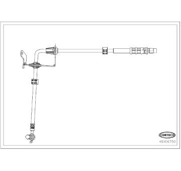 Brzdová hadice CORTECO 49106750