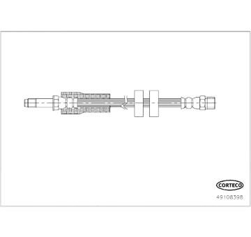 Brzdová hadice CORTECO 49108398