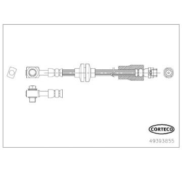 Brzdová hadice CORTECO 49393855