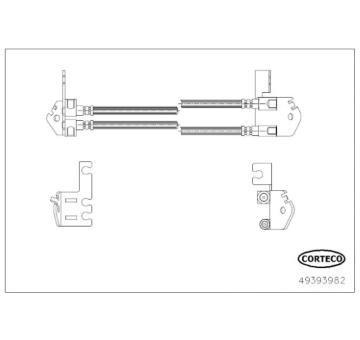 Brzdová hadice CORTECO 49393982