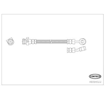 Brzdová hadica CORTECO 49394022