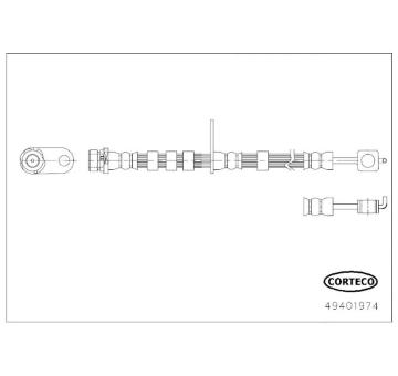 Brzdová hadice CORTECO 49401974