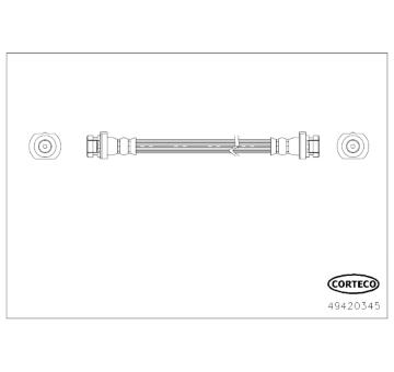 Brzdová hadica CORTECO 49420345