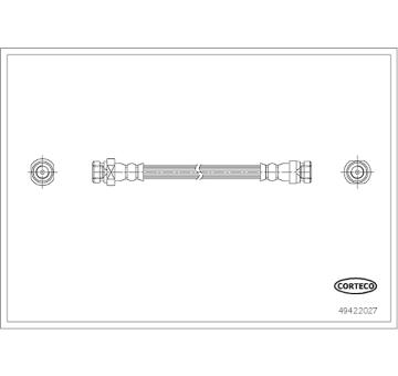 Brzdová hadice CORTECO 49422027